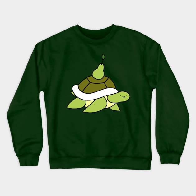 Pear Turtle Crewneck Sweatshirt by saradaboru